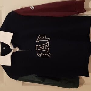 GAP Kids Colorblock Shirt - Navy, Green, Burgundy NWT